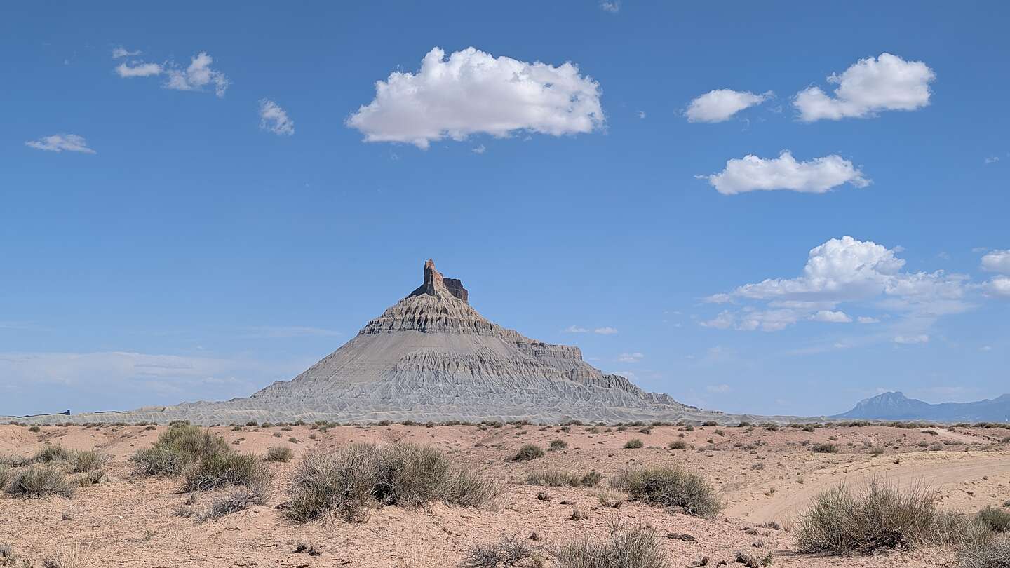 One perspective of Factory Butte